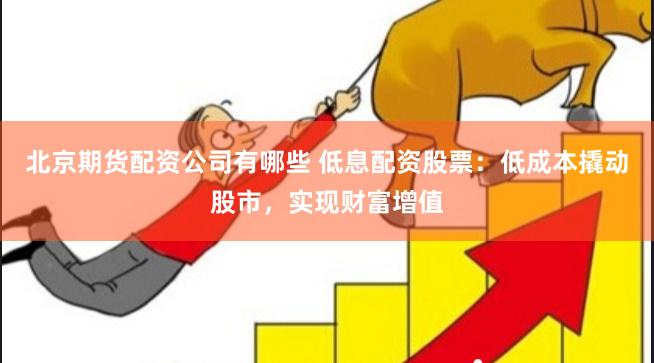北京期货配资公司有哪些 低息配资股票：低成本撬动股市，实现财富增值